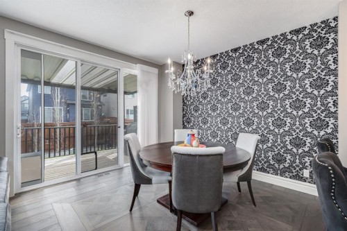 278 Legacy View Se, Calgary, AB - Indoor Photo Showing Dining Room