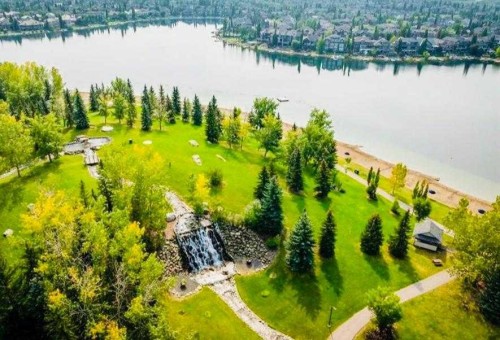 117 Chapalina Close Se, Calgary, AB - Outdoor With Body Of Water With View