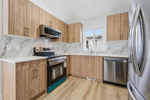 79 Martinview Crescent Ne, Calgary, AB - Indoor Photo Showing Kitchen With Stainless Steel Kitchen