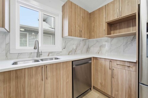 79 Martinview Crescent Ne, Calgary, AB - Indoor Photo Showing Kitchen With Double Sink