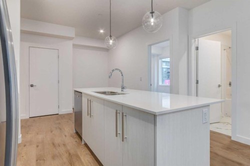 3201-6 Merganser, Chestermere, AB - Indoor Photo Showing Kitchen With Double Sink