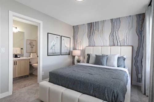 8 Creekview Manor Sw, Calgary, AB - Indoor Photo Showing Bedroom
