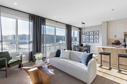 8 Creekview Manor Sw, Calgary, AB - Indoor Photo Showing Living Room