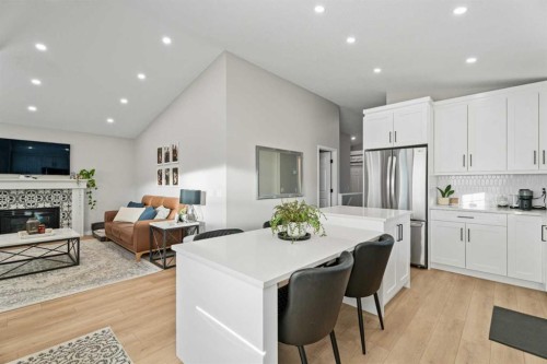 117 Rocky Ridge Landing Nw, Calgary, AB - Indoor With Fireplace