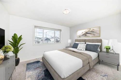 112 Sagewood Grove Sw, Airdrie, AB - Indoor Photo Showing Bedroom