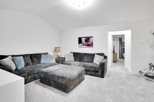 40 Belmont Heath Sw, Calgary, AB - Indoor Photo Showing Living Room