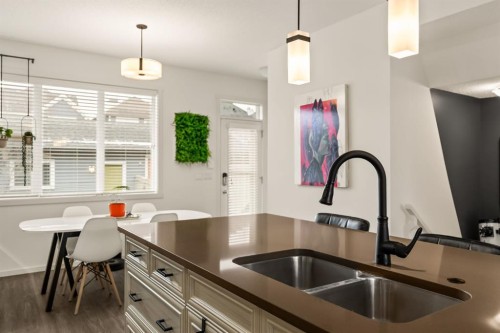 137 Mahogany Drive Se, Calgary, AB - Indoor Photo Showing Kitchen With Double Sink