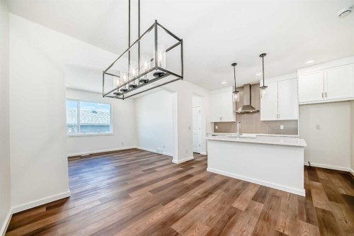 270 Sora Way Se, Calgary, AB - Indoor Photo Showing Kitchen With Double Sink