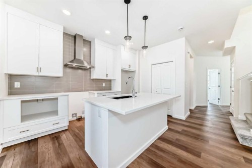 270 Sora Way Se, Calgary, AB - Indoor Photo Showing Kitchen With Upgraded Kitchen
