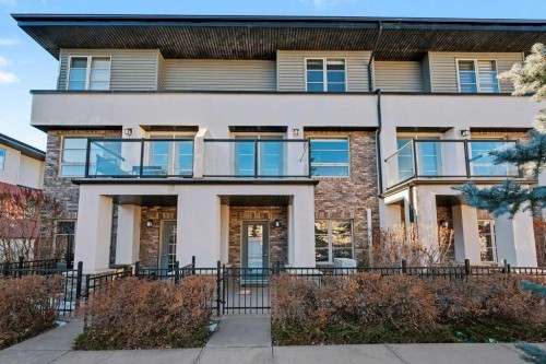 14 Aspen Hills Terrace Sw, Calgary, AB - Outdoor With Balcony With Facade