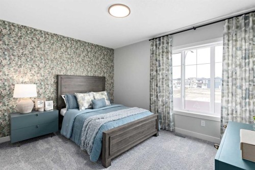 36 Creekstone Grove Sw, Calgary, AB - Indoor Photo Showing Bedroom