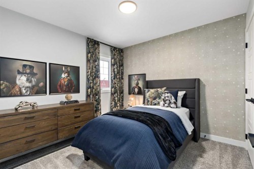 36 Creekstone Grove Sw, Calgary, AB - Indoor Photo Showing Bedroom