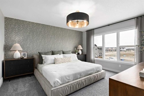 36 Creekstone Grove Sw, Calgary, AB - Indoor Photo Showing Bedroom