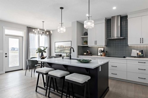 36 Creekstone Grove Sw, Calgary, AB - Indoor Photo Showing Kitchen With Upgraded Kitchen