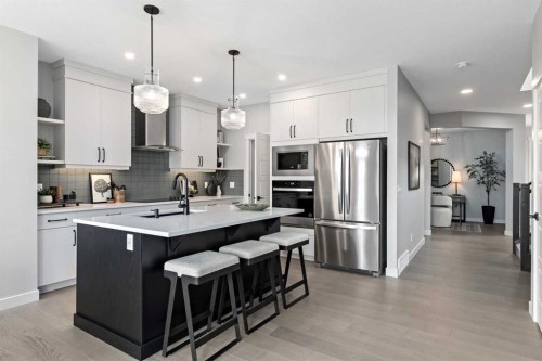 36 Creekstone Grove Sw, Calgary, AB - Indoor Photo Showing Kitchen With Upgraded Kitchen