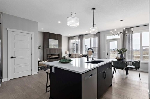 36 Creekstone Grove Sw, Calgary, AB - Indoor Photo Showing Kitchen With Upgraded Kitchen