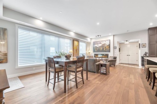 302-105 Lebel Crescent Nw, Calgary, AB - Indoor Photo Showing Dining Room