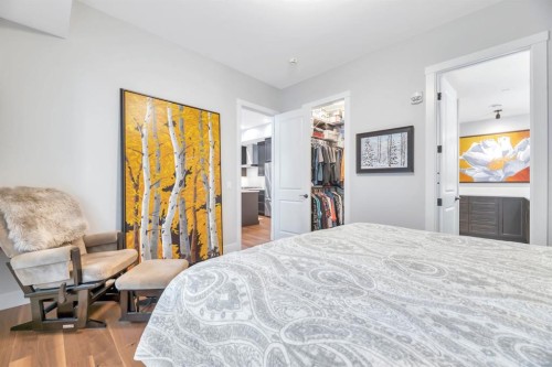 302-105 Lebel Crescent Nw, Calgary, AB - Indoor Photo Showing Bedroom