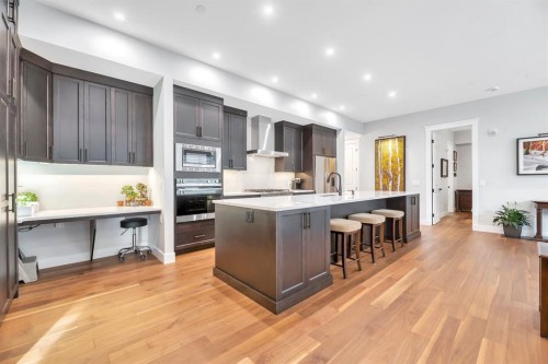 302-105 Lebel Crescent Nw, Calgary, AB - Indoor Photo Showing Kitchen With Upgraded Kitchen