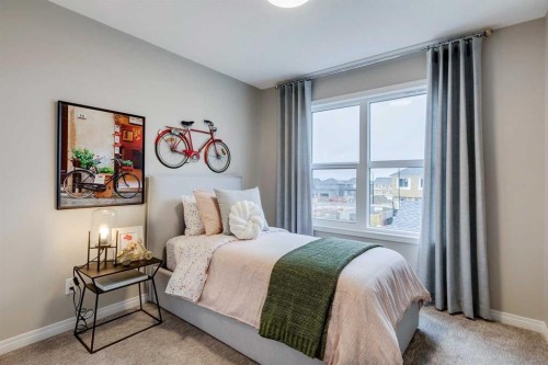 92 Creekside Street Sw, Calgary, AB - Indoor Photo Showing Bedroom