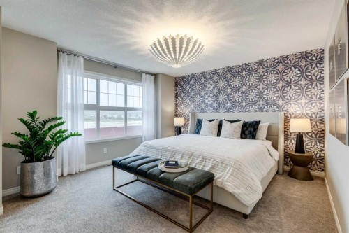 92 Creekside Street Sw, Calgary, AB - Indoor Photo Showing Bedroom