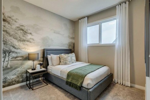 92 Creekside Street Sw, Calgary, AB - Indoor Photo Showing Bedroom