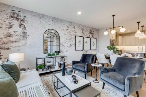 92 Creekside Street Sw, Calgary, AB - Indoor Photo Showing Living Room