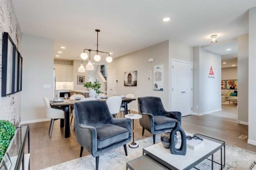 92 Creekside Street Sw, Calgary, AB - Indoor Photo Showing Living Room