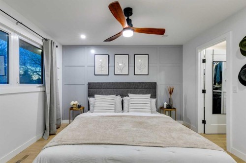 4528 Vegas Road Nw, Calgary, AB - Indoor Photo Showing Bedroom