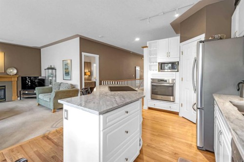 28 Prominence View Sw, Calgary, AB - Indoor Photo Showing Kitchen With Stainless Steel Kitchen With Upgraded Kitchen