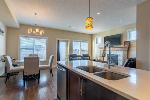 1241 Westmount Drive, Strathmore, AB - Indoor With Fireplace