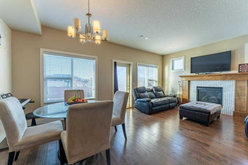 1241 Westmount Drive, Strathmore, AB - Indoor With Fireplace