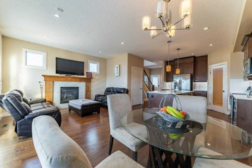 1241 Westmount Drive, Strathmore, AB - Indoor With Fireplace