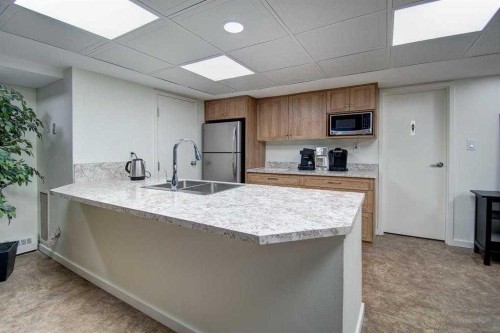 311-9800 Horton Road Sw, Calgary, AB - Indoor Photo Showing Kitchen With Double Sink
