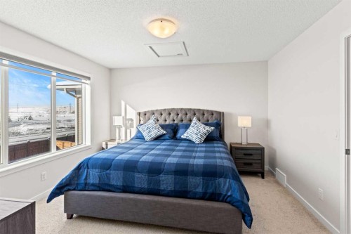 492 Chinook Gate Square Sw, Airdrie, AB - Indoor Photo Showing Bedroom