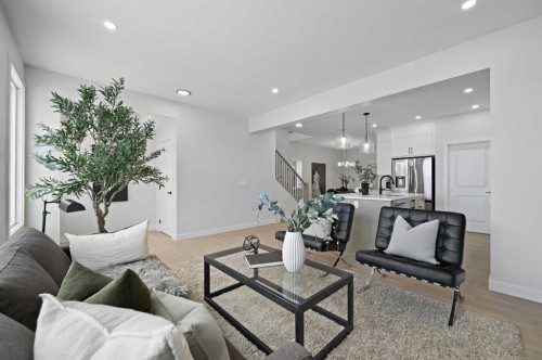 111 Fireside Street, Cochrane, AB - Indoor Photo Showing Living Room