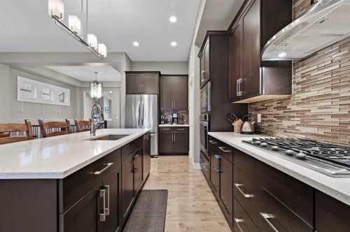 76 Legacy Circle Se, Calgary, AB - Indoor Photo Showing Kitchen With Upgraded Kitchen