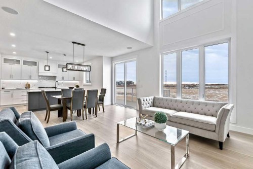 29 North Bridges Landing, Langdon, AB - Indoor Photo Showing Living Room