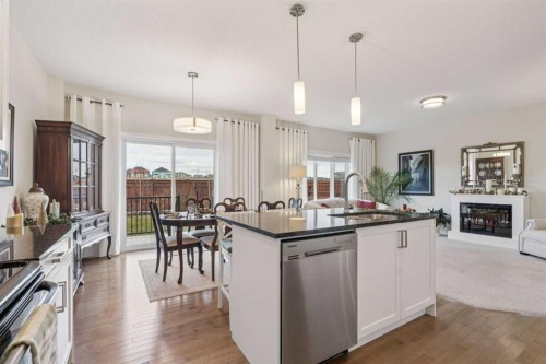 71 Mount Rae Heights, Okotoks, AB - Indoor Photo Showing Kitchen With Upgraded Kitchen