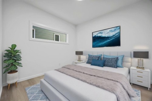 2321 Lancaster Heights Se, Airdrie, AB - Indoor Photo Showing Bedroom