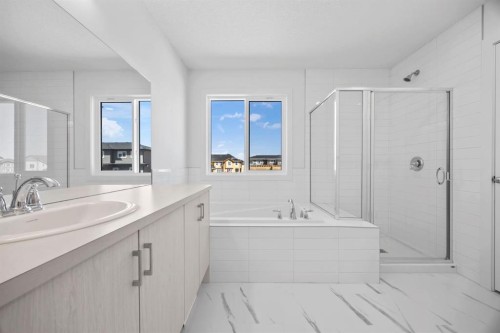 2321 Lancaster Heights Se, Airdrie, AB - Indoor Photo Showing Bathroom