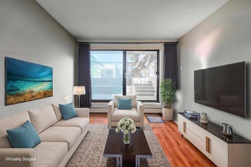 102-611 67 Avenue Sw, Calgary, AB - Indoor Photo Showing Living Room