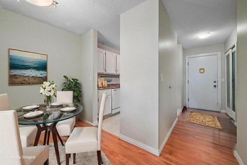 102-611 67 Avenue Sw, Calgary, AB - Indoor Photo Showing Dining Room