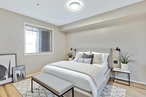 118-428 Chaparral Ravine View Se, Calgary, AB - Indoor Photo Showing Bedroom