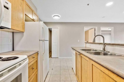 118-428 Chaparral Ravine View Se, Calgary, AB - Indoor Photo Showing Kitchen With Double Sink