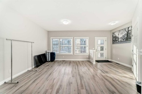 167 Cornerstone Passage Ne, Calgary, AB - Indoor With Fireplace