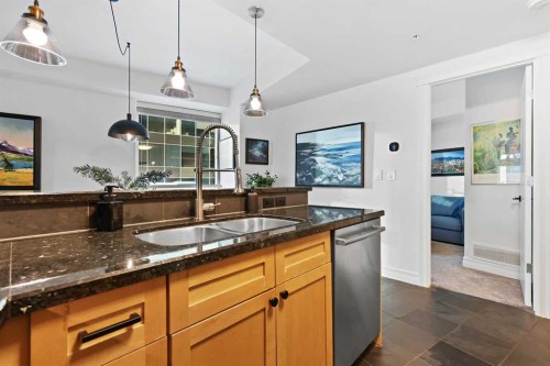 305-836 15 Avenue Sw, Calgary, AB - Indoor Photo Showing Kitchen With Double Sink