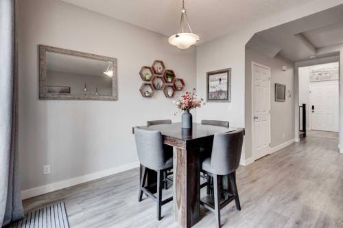 44 New Brighton Landing Se, Calgary, AB - Indoor Photo Showing Dining Room