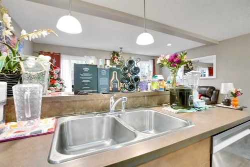 56 Country Village Manor Ne, Calgary, AB - Indoor Photo Showing Kitchen With Double Sink