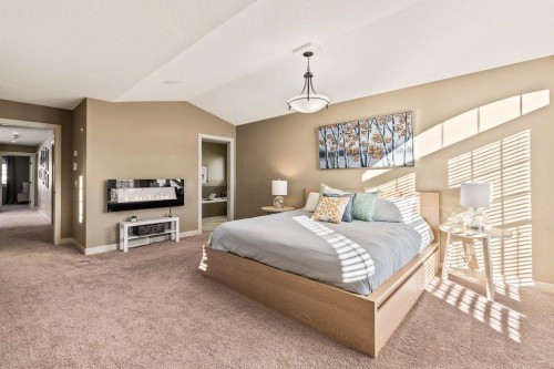 111 Marquis Cove Se, Calgary, AB - Indoor Photo Showing Bedroom